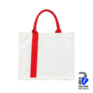 Bolsa (Totebag) Blanca Asa Roja  29 x 34 cm (DTF Textil)