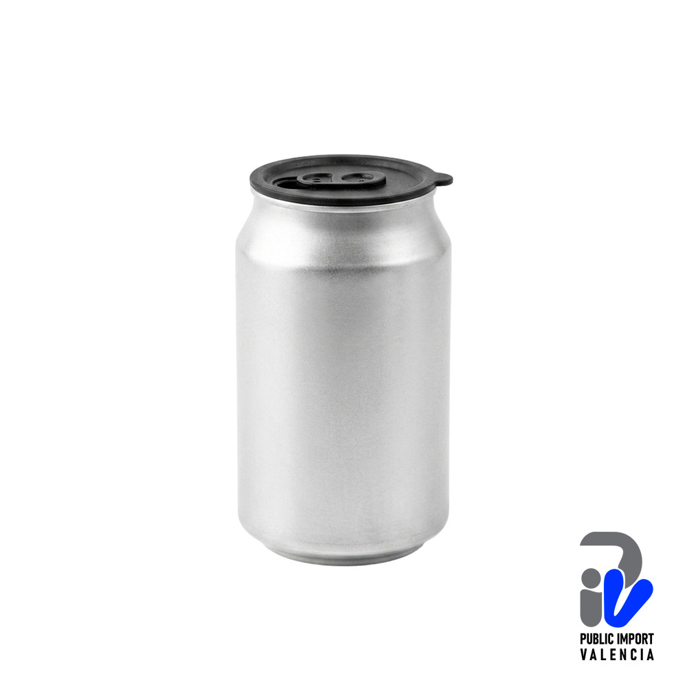 Lata de Aluminio Plata de 350 ml para Sublimar Color Make