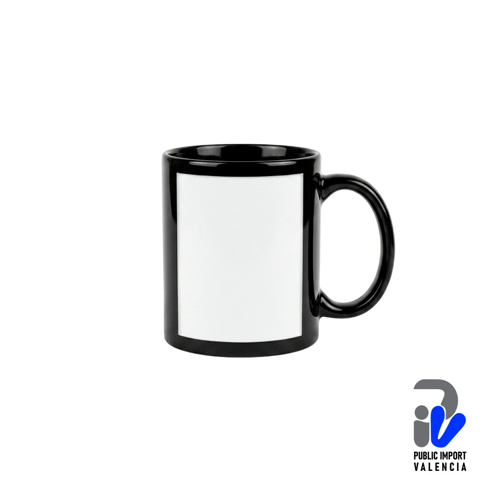 Taza Negra Ventana Blanca 11 Onzas AAA Sublimable