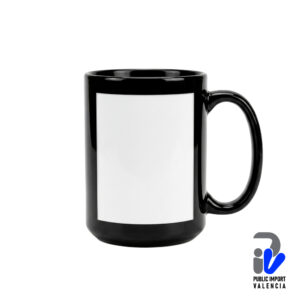 Taza Negra Ventana Blanca 15 Onzas AAA Sublimable