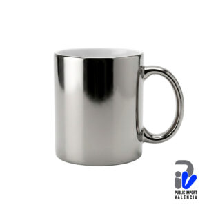 Taza Tipo Espejo 11 Onzas Plateada AAA Sublimable