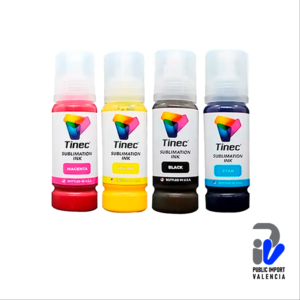 Kit de Tintas para Sublimación TINEC Original de 80g (4 Colores CMYK)