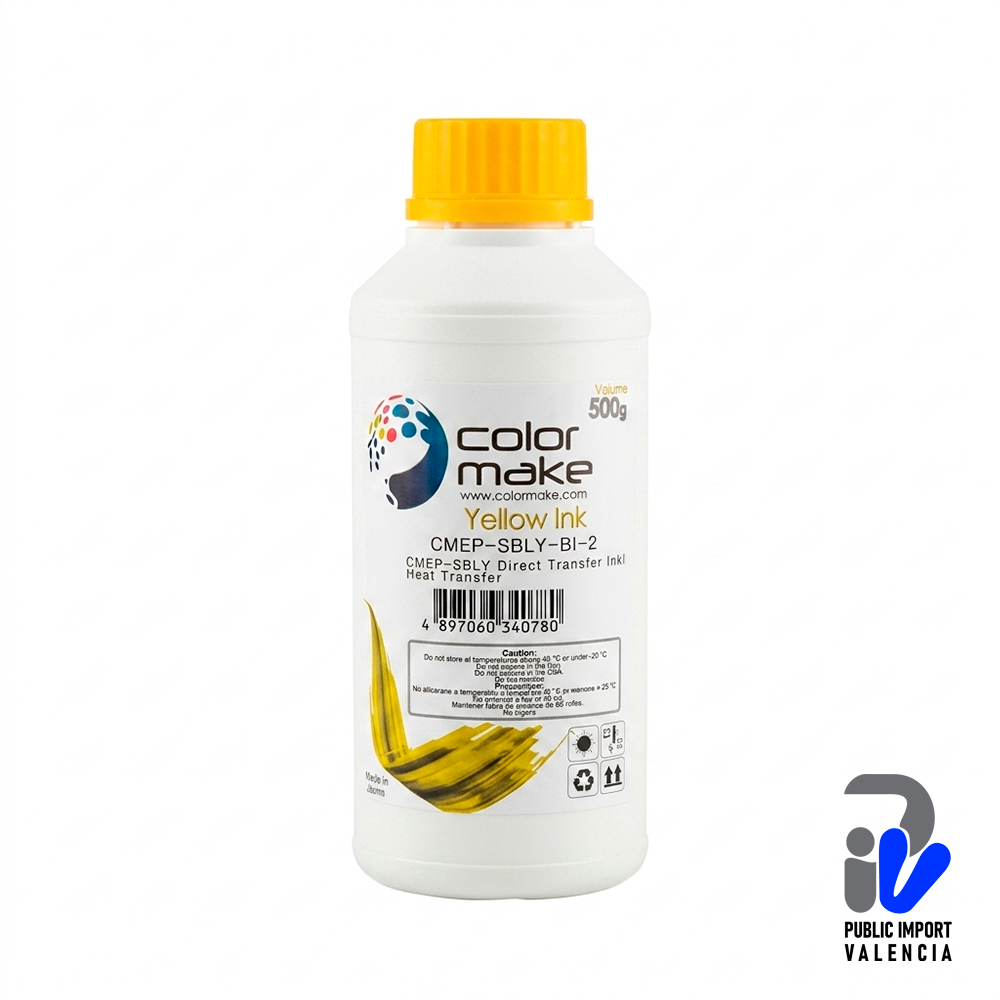 Tinta para Sublimación Yellow (Amarillo) 500gr Color Make