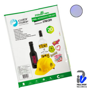 Vinil Autoadhesivo Tornasol Inject 80 UM 20 Hojas Color Make